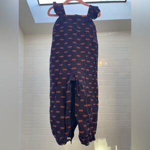 TBBC Violet Vintage overalls flannel a kind heart.